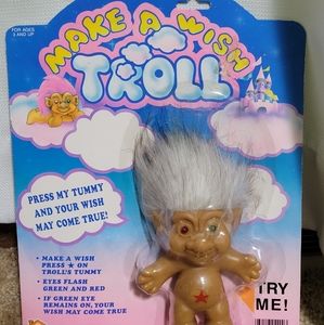 Make a wish troll with light up eyes